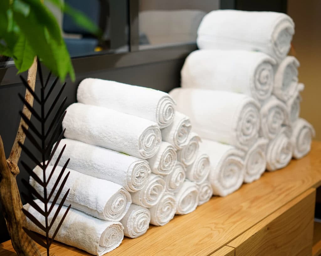 Towels available in the changing rooms, Leaf Circle Lyon 6