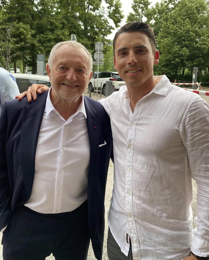 Jean-Michel Aulas et Matthieu Verneret