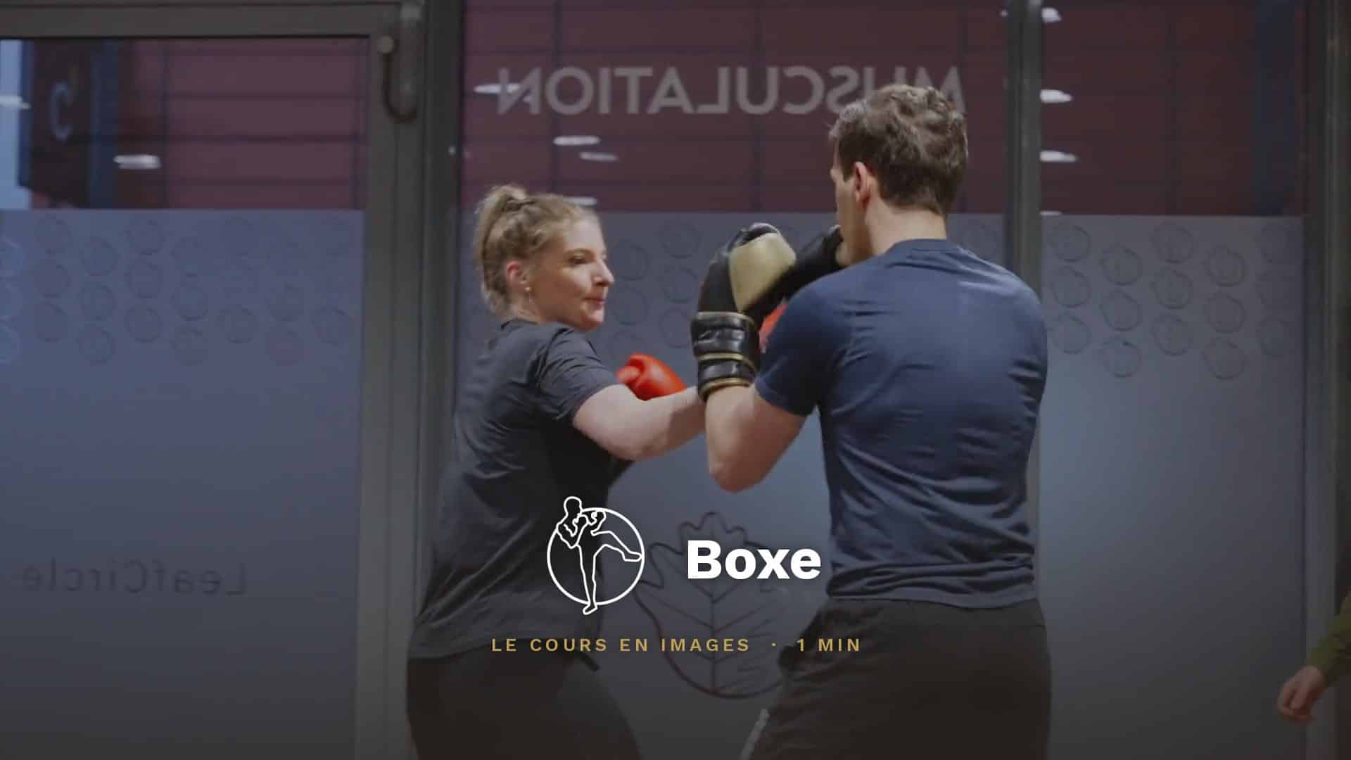 Boxing class at the Leaf Circle club, Lyon 6
