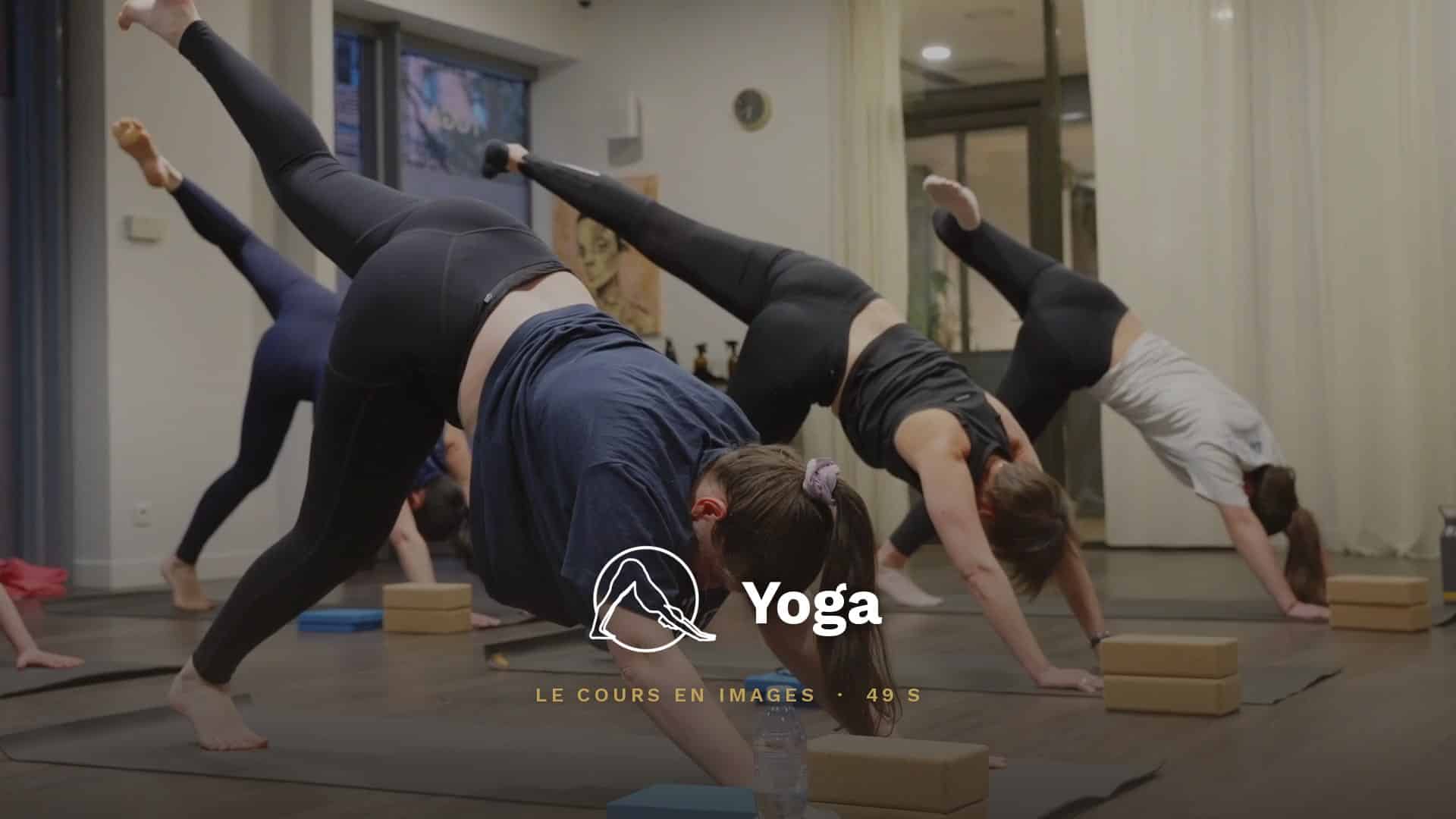 Yoga class at the Leaf Circle club, Lyon 6
